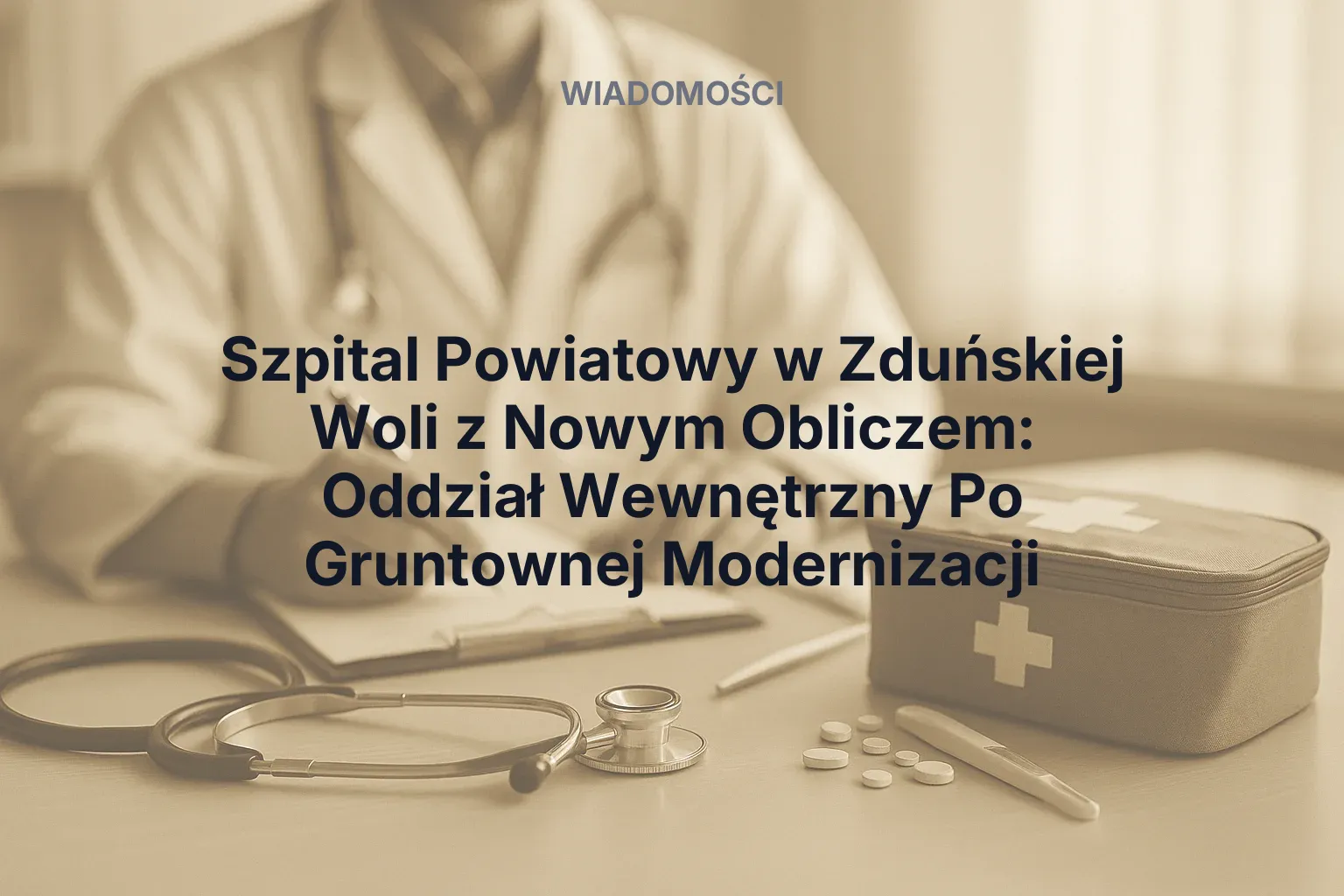 Artykuł: Szpital Powiatowy w Zduńskiej Woli z Nowym Obliczem: Oddział Wewnętrzny Po Gruntownej Modernizacji
