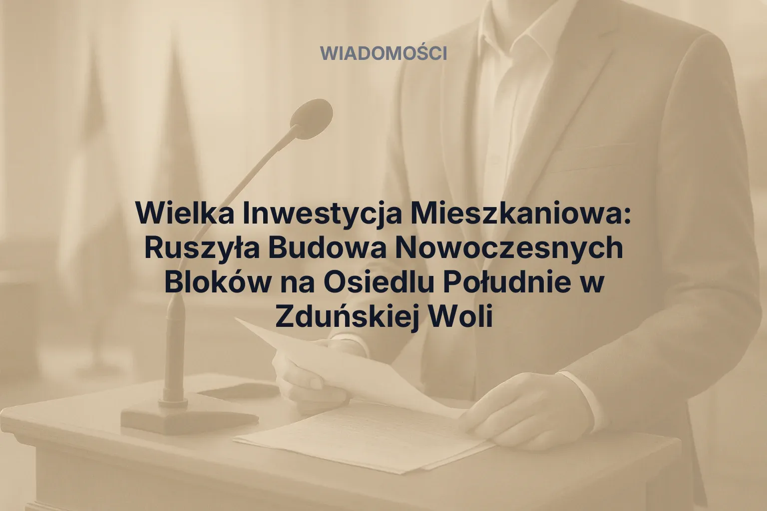 Artykuł: Wielka Inwestycja Mieszkaniowa: Ruszyła Budowa Nowoczesnych Bloków na Osiedlu Południe w Zduńskiej Woli
