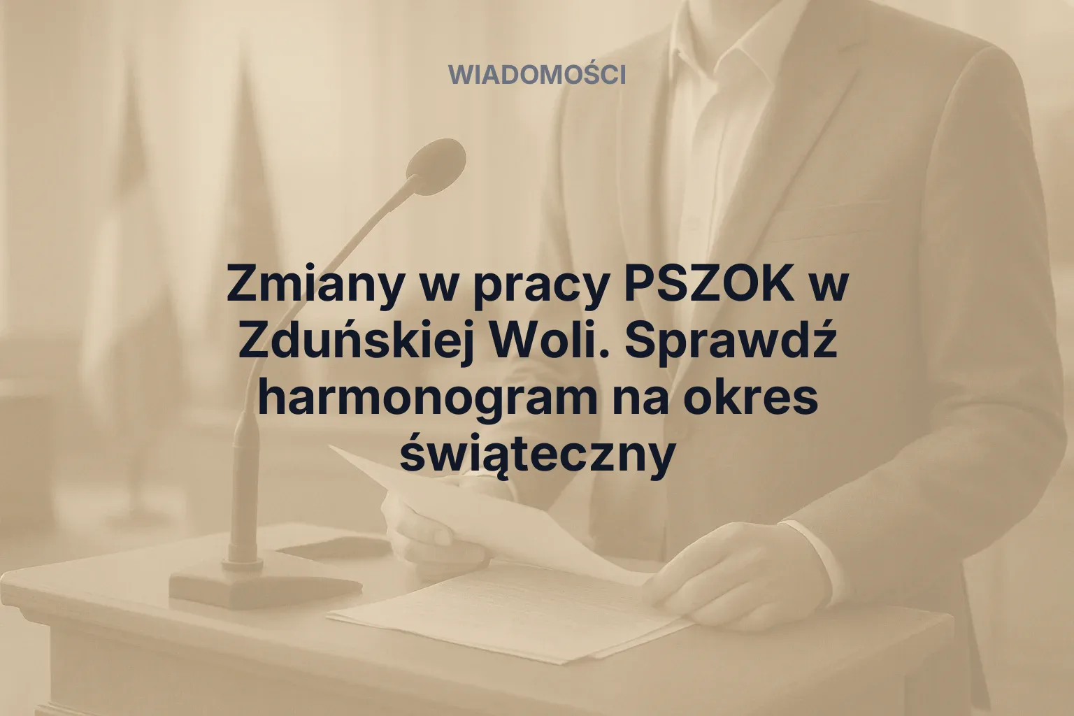 Zmiany w pracy PSZOK w Zduńskiej Woli. Sprawdź harmonogram na okres świąteczny