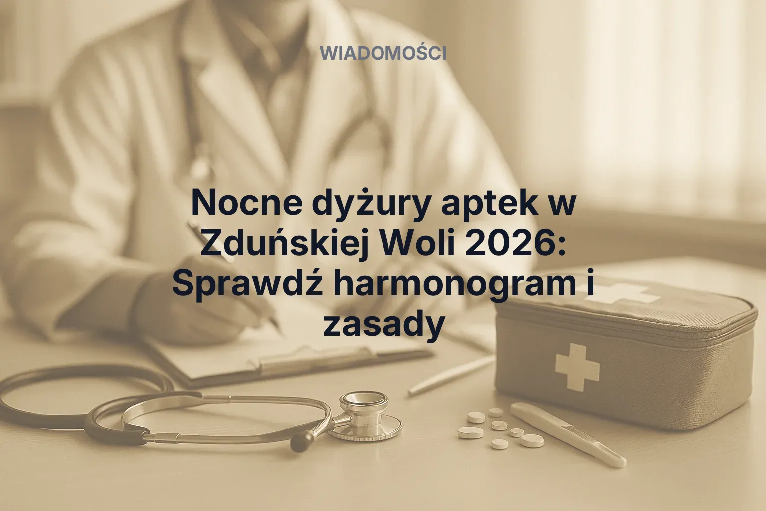 Miniatura: Nocne dyżury aptek w Zduńskiej Woli 2026: Sprawdź harmonogram i zasady
