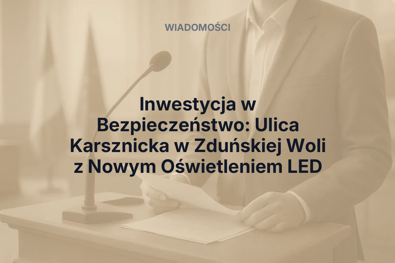 Artykuł: Inwestycja w Bezpieczeństwo: Ulica Karsznicka w Zduńskiej Woli z Nowym Oświetleniem LED